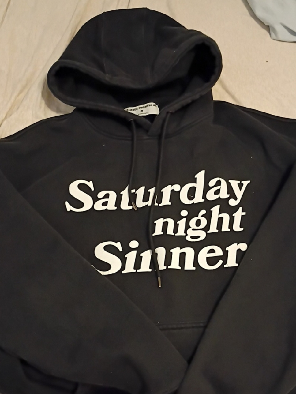 Saturday Night Sinner Black Hoodie
